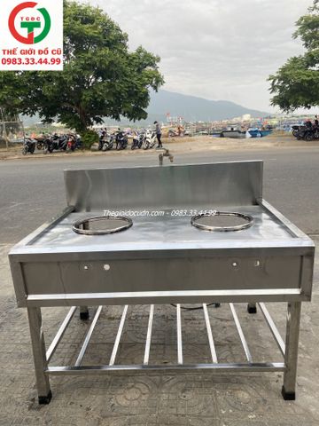 BẾP KHÈ INOX 2 HỌNG - BẾP KHÒ INOX 2 HỌNG