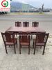 BỘ BÀN TRÀ - BÀN GHẾ ĂN CHÂN TIỆN GỖ XƯA