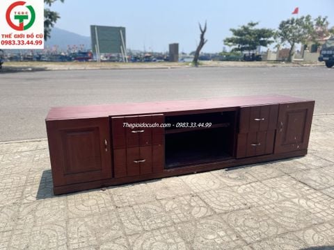 KỆ TỦ TIVI GỖ XOAN ĐÀO 2M