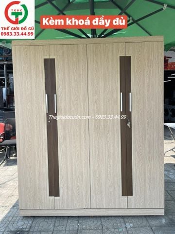 TỦ ÁO QUẦN 4 CÁNH GỖ MDF