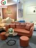 BÀN GHẾ SOFA BĂNG ĐỆM NHUNG KHUNG GỖ SỒI