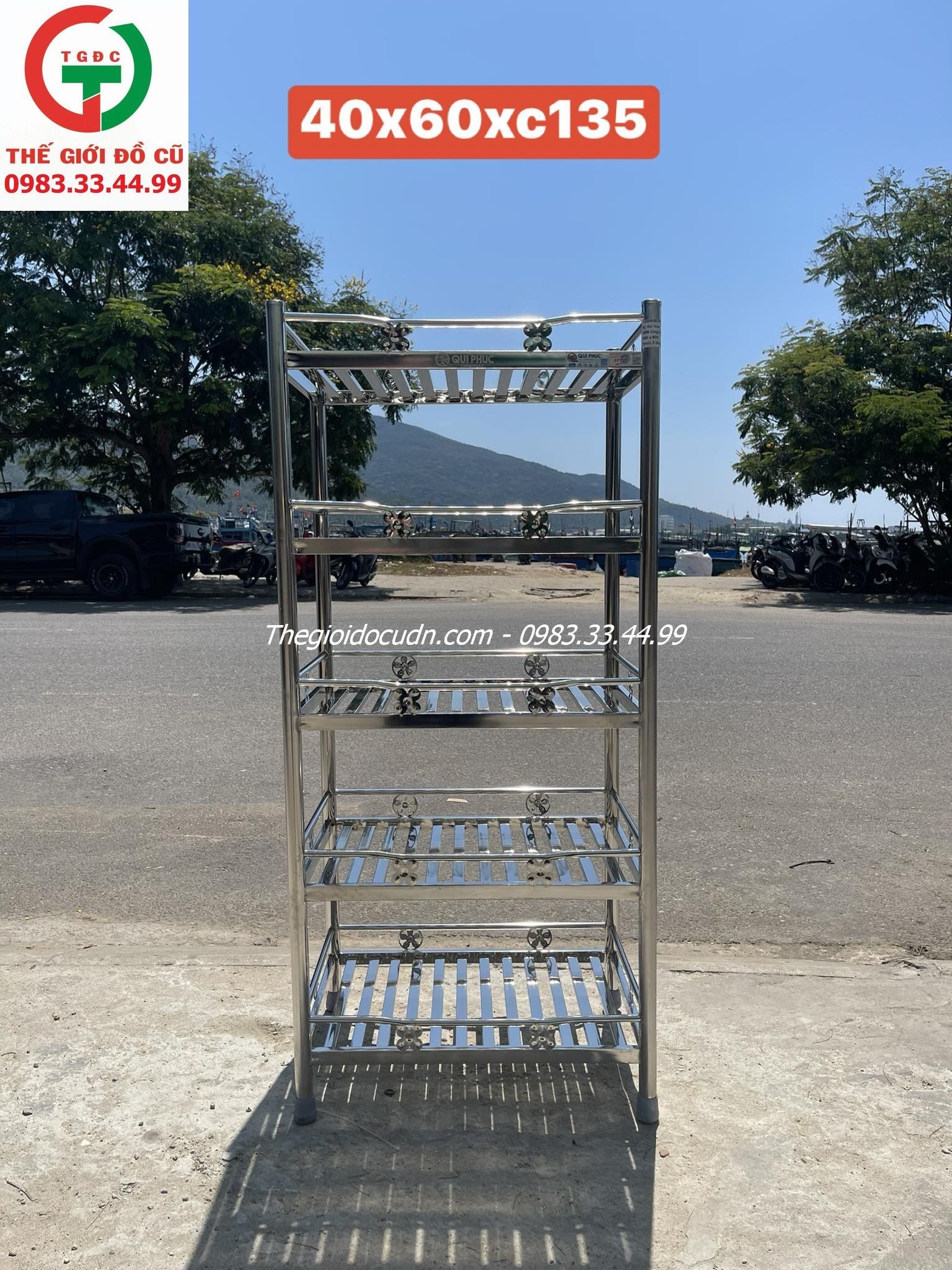 KỆ INOX 5 TẦNG ĐỰNG CỐC CHÉN