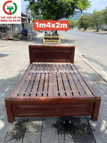 GIƯỜNG GỖ 1M4