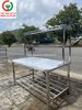 BÀN CHẾ BIẾN LIỀN KỆ - BÀN BẾP INOX