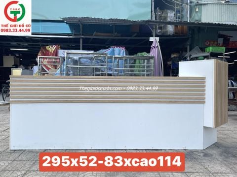 QUẦY LỄ TÂN GỖ MDF