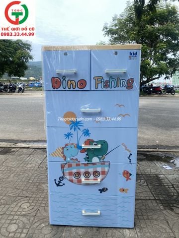 TỦ NHỰA ÁO QUẦN 6 NGĂN CHO BÉ