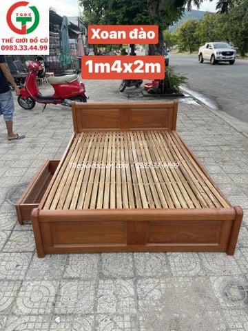 GIƯỜNG GỖ BỆT 1M4