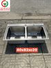 CHẬU RỬA INOX 2 HỌNG KHÔNG CHÂN