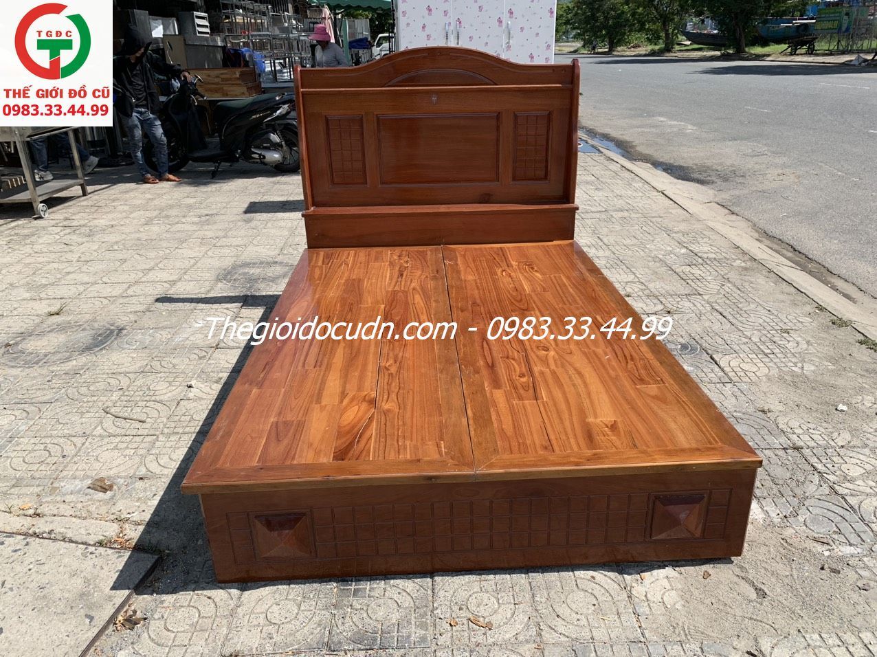 GIƯỜNG BỆT PHẢN GỖ 1M4