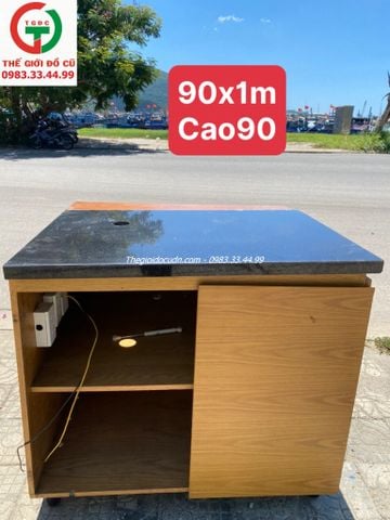 BÀN PHA CHẾ GỖ MẶT ĐÁ