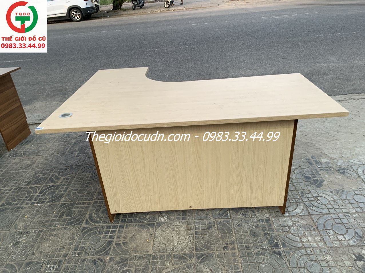 BÀN LÀM VIỆC GÓC GỖ MDF HÒA PHÁT