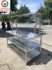 BÀN CHẾ INOX LIỀN KỆ INOX 304