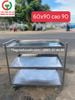 KỆ XE ĐẨY INOX 3 TẦNG