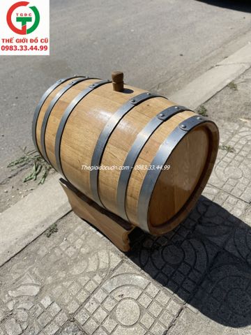 THÙNG NGÂM RƯỢU GỖ SỒI