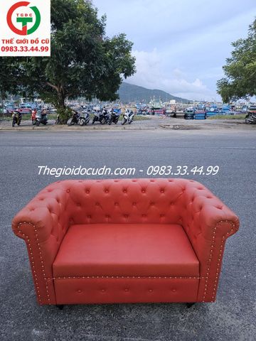 GHẾ SOFA ĐỆM DA CAM