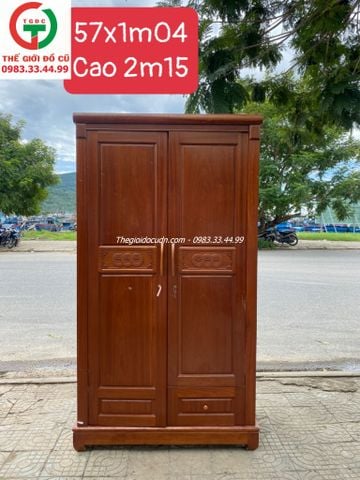 TỦ GỖ ÁO QUẦN 2 CÁNH