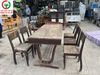 BỘ BÀN TRÀN CHÂN V 6 GHẾ GỖ XƯA