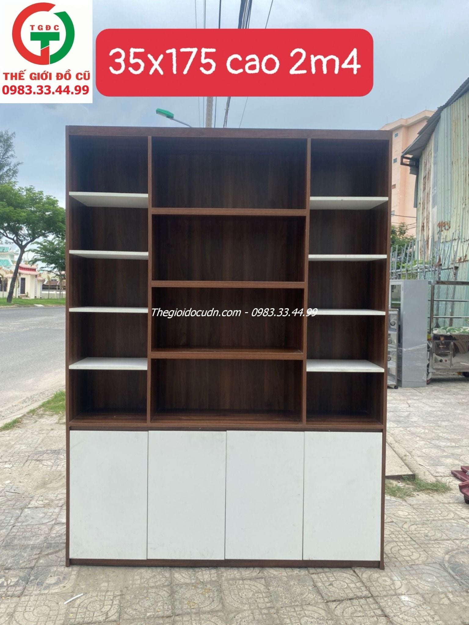 KỆ TRƯNG BÀY GỖ MDF ỐP MELAMINE NHIỀU NGĂN TỦ