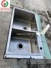 CHẬU RỬA 2 HỌNG INOX 304 KHUNG CHÂN SẮT