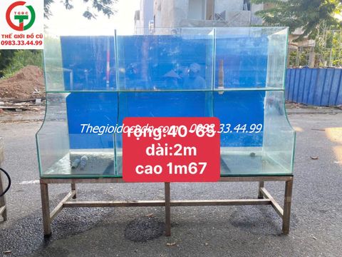 BỂ HẢI SẢN KÍNH CƯỜNG LỰC 2 TẦNG