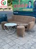 BỘ GHẾ SOFA BĂNG ĐỆM NHUNG NÂU
