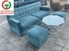 BỘ BÀN GHẾ SOFA BĂNG ĐỆM NHUNG XANH
