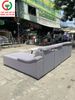 BỘ BÀN GHẾ SOFA GÓC L MÀU GHI