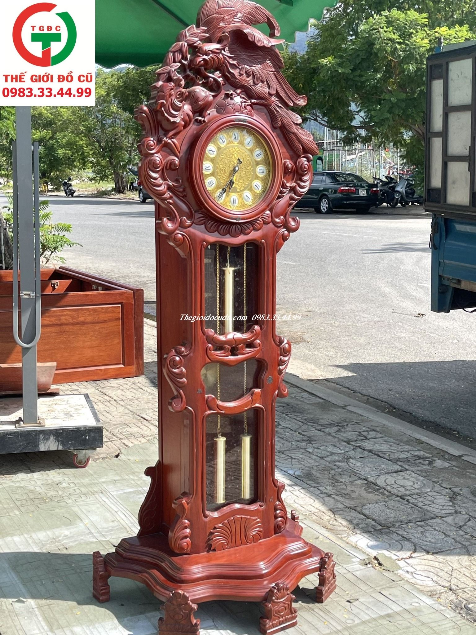 ĐỒNG HỒ GỖ CÂY QUẢ LẮC