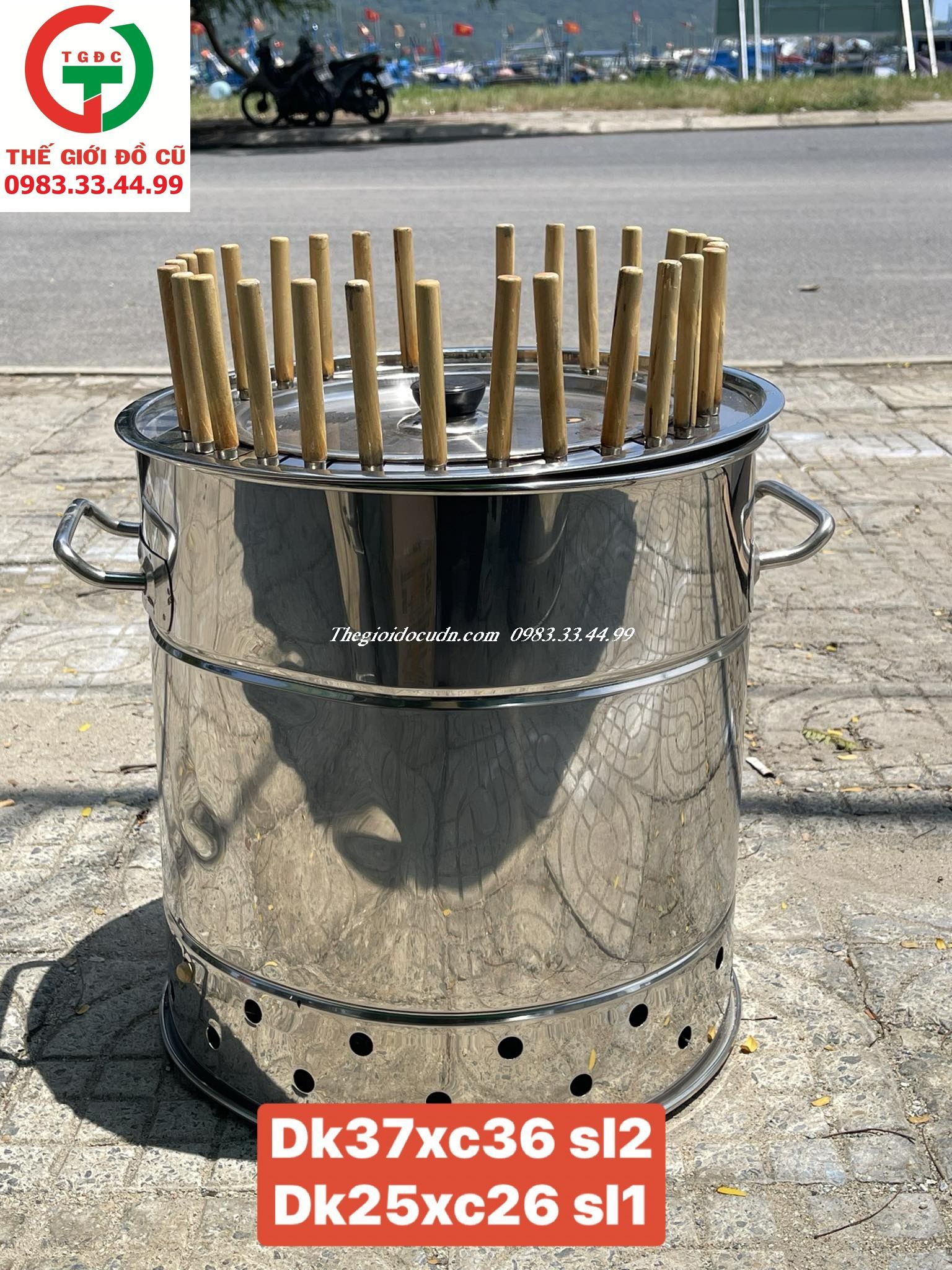 LÒ NƯỚNG THAN HOA INOX