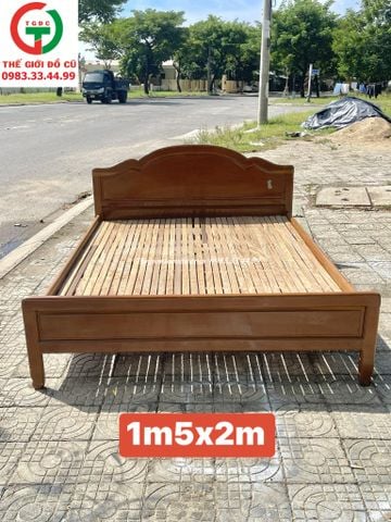 GIƯỜNG GỖ 1M5