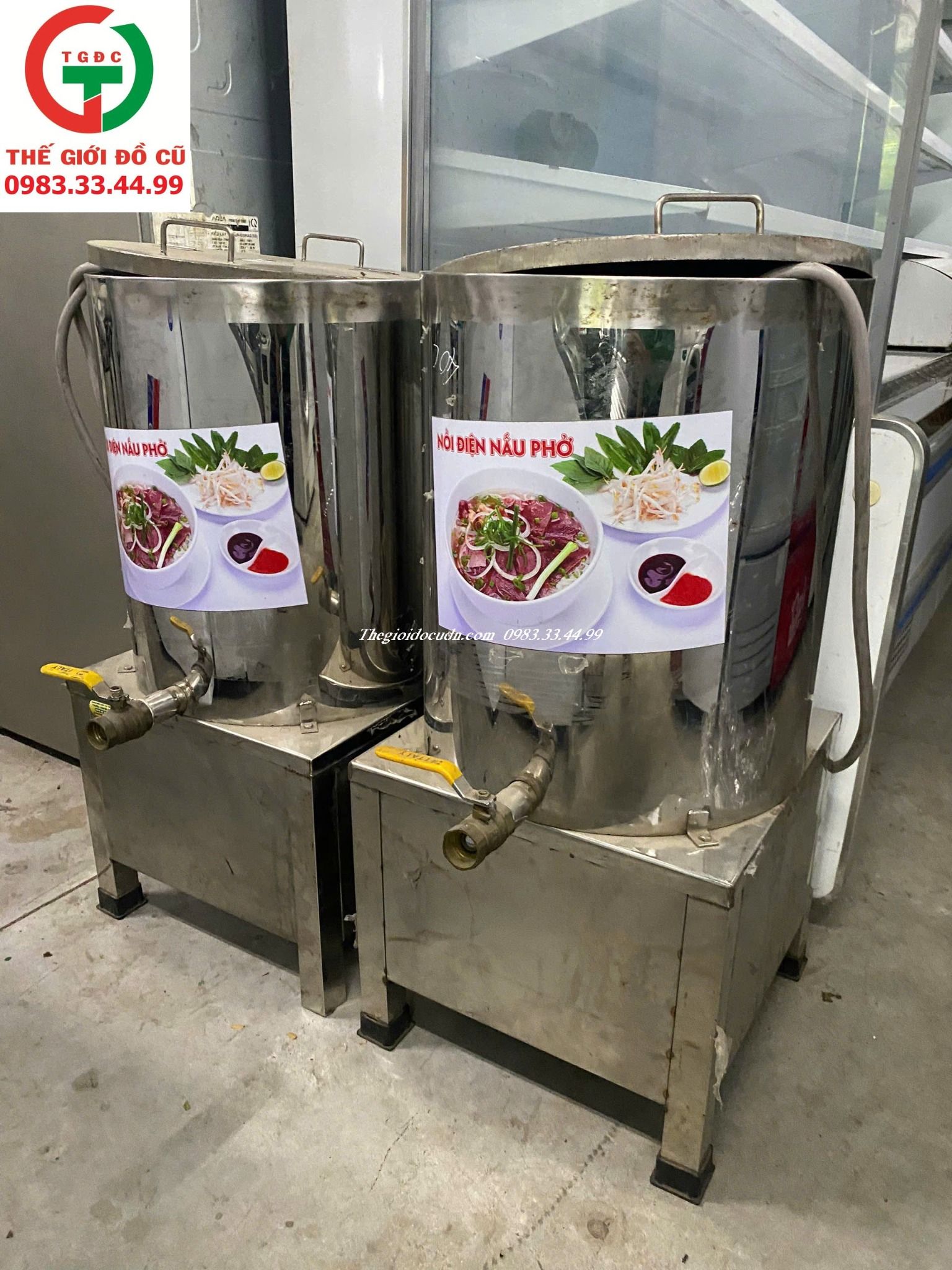 NỒI PHỞ ĐIỆN INOX 30L - 40L