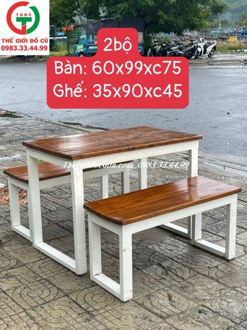 BÀN GHẾ GỖ BĂNG