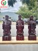 BỘ 3 TƯỢNG PHẬT PHÚC - LỘC - THỌ GỖ TRẮC ĐỎ ĐEN
