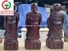 BỘ 3 TƯỢNG PHẬT PHÚC - LỘC - THỌ GỖ TRẮC ĐỎ ĐEN