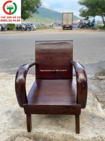 GHẾ SALON THÙNG GỖ THÔNG