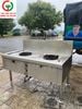 BẾP KHÈ 2 HỌNG INOX 304