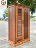 TỦ GỖ ÁO QUẦN 2 CÁNH CỬA LÁ SÁCH