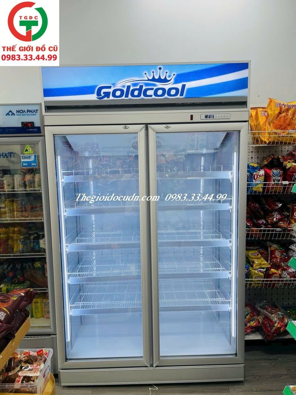 TỦ MÁT TRƯNG BÀY 2 CÁNH GOLDCOOL