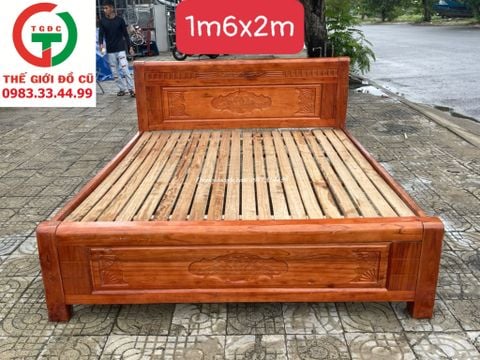 GIƯỜNG GỖ 1M6