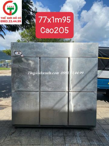 TỦ MÁT INOX CÔNG NGHIỆP 6 CÁNH