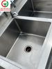 CHẬU RỬA INOX 2 HỌNG VUÔNG