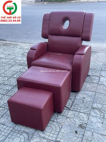 GHẾ MASSAGE FOOT - MASSAGE BODY ĐỆM DA NÂNG HẠ CẦN THUỶ LỰC