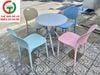 GHẾ CAFE NHỰA ĐÚC 4 MÀU