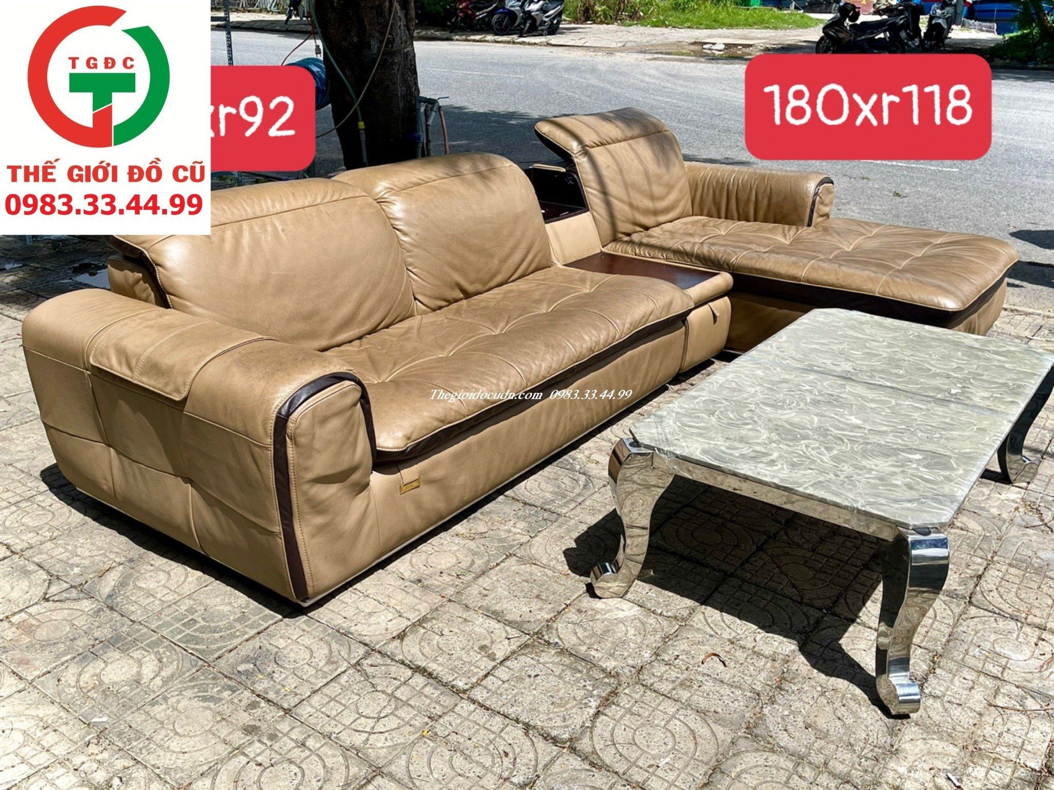 BỘ SOFA NOBU II DA BÒ XỊN