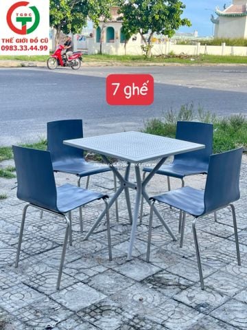 GHẾ CAFE NHỰA ĐÚC CHÂN INOX