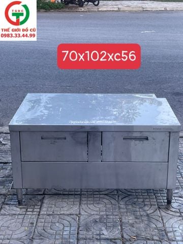 BÀN CHẶT - BÀN BẾP INOX - BÀN CHẾ BIẾN INOX 304 CÓ THOẠ