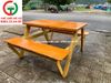 BÀN GHẾ GỖ BĂNG LIỀN CHỮ A
