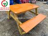 BÀN GHẾ GỖ BĂNG LIỀN CHỮ A