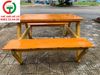 BÀN GHẾ GỖ BĂNG LIỀN CHỮ A