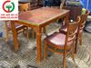 BỘ BÀN ĂN CABIN 4 GHẾ ĐỆM